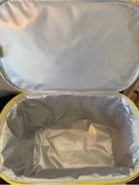 Yellow Fabric Picnic Basket with Front Pocket - Unbranded - Picture 4 of 7